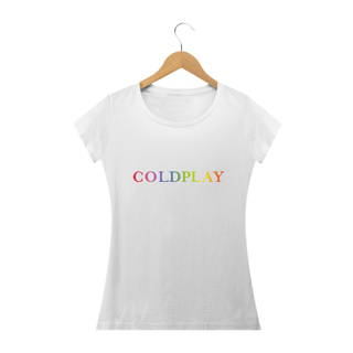 Nome do produto Camiseta Babylook Coldplay - Logo Colors