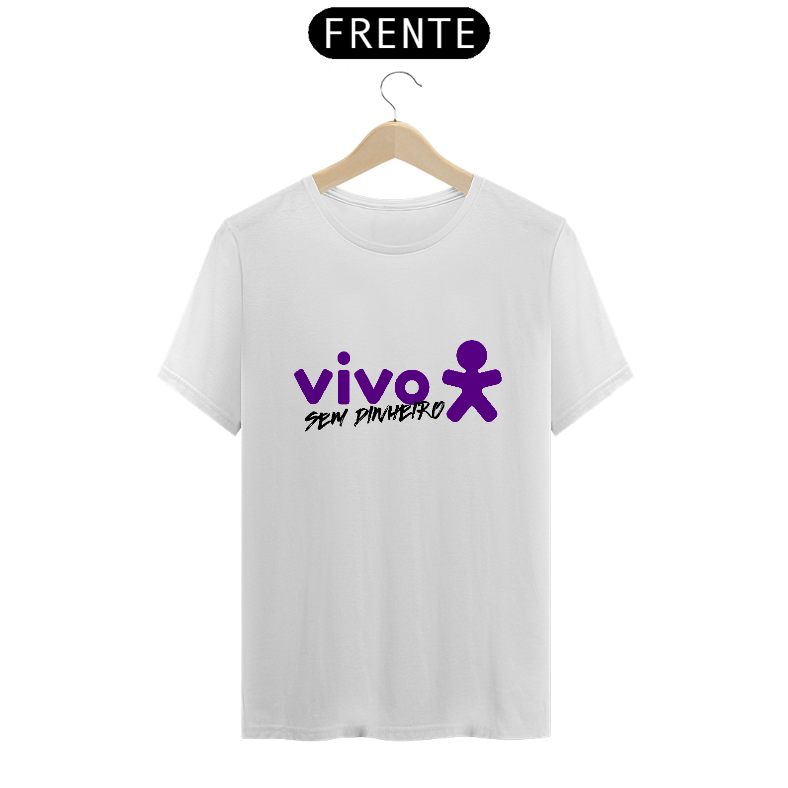 Camiseta Sátira - Vivo Sem Dinheiro 01