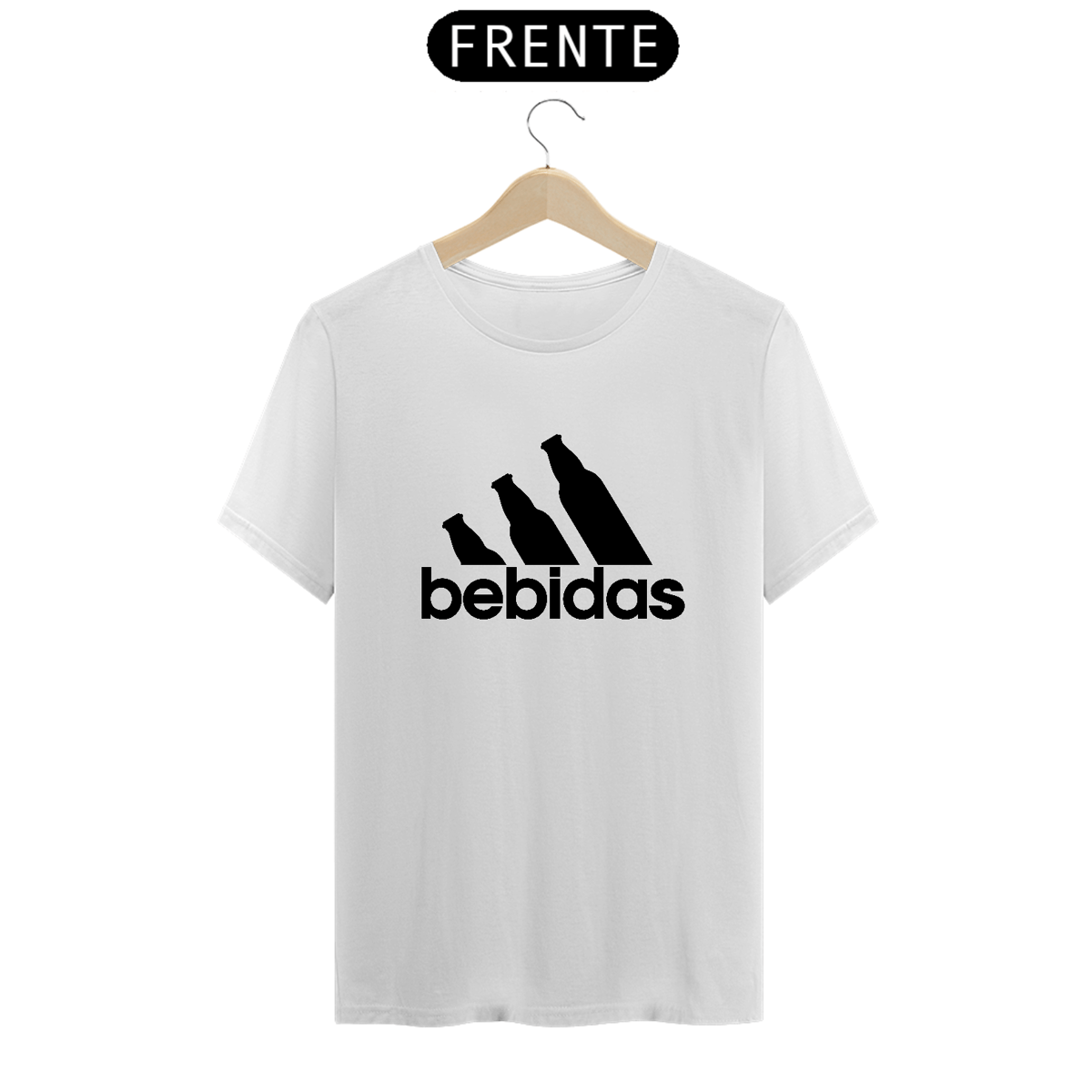 Nome do produto: Camiseta Bebidas (Estampa Preta) - Sátira Adidas