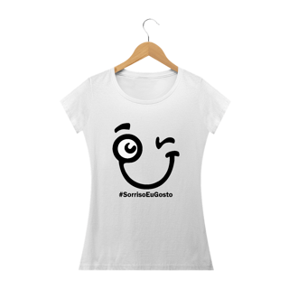 Nome do produto Camiseta Babylook Sorriso Maroto Hashtag