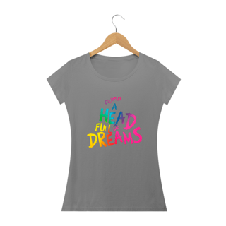 Nome do produto Camiseta Babylook Coldplay A Head Full Of Dreams - Lettering