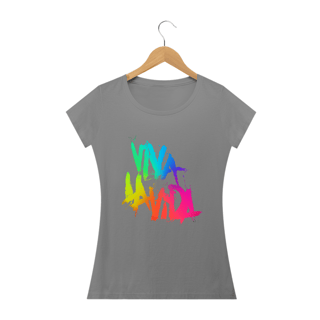 Nome do produto Camiseta Babylook Coldplay Viva La Vida - Colors