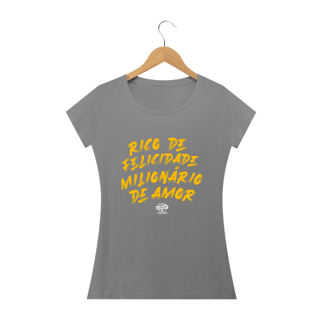 Nome do produto Camiseta Babylook Aliados - Rico de Felicidade