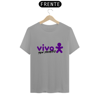 Nome do produto Camiseta Sátira - Vivo Sem Dinheiro 01