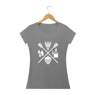 Nome do produto Camiseta Babylook Fórmula Cerveja II (Estampa Branca)