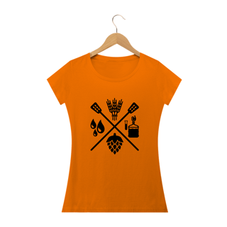 Nome do produto Camiseta Babylook Fórmula Cerveja II (Estampa Preta)