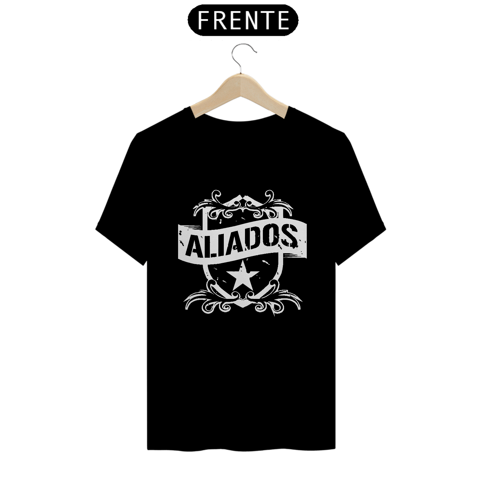 Camiseta Banda Aliados - Estampa Branca