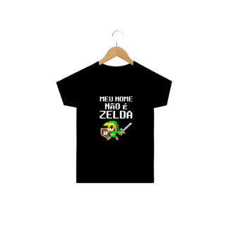 Nome do produto Camiseta Infantil - Meu nome não é Zelda - Link