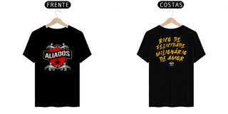 Camiseta Aliados - Rico de Felicidade (Estampa Costas)