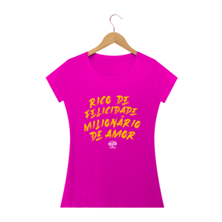 Nome do produto Camiseta Babylook Aliados - Rico de Felicidade