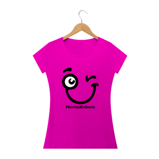 Nome do produto Camiseta Babylook Sorriso Maroto Hashtag