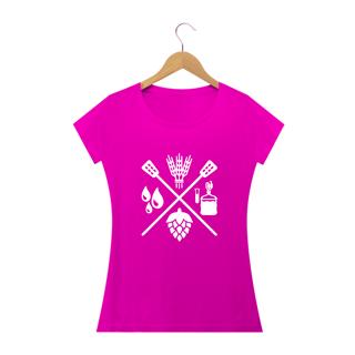 Nome do produto Camiseta Babylook Fórmula Cerveja II (Estampa Branca)