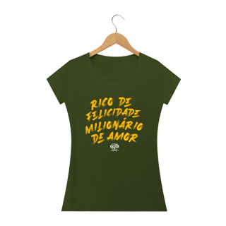 Nome do produto Camiseta Babylook Aliados - Rico de Felicidade