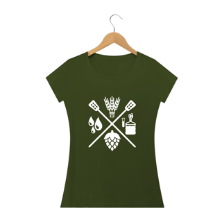 Nome do produto Camiseta Babylook Fórmula Cerveja II (Estampa Branca)
