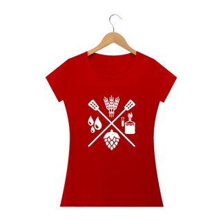 Nome do produto Camiseta Babylook Fórmula Cerveja II (Estampa Branca)