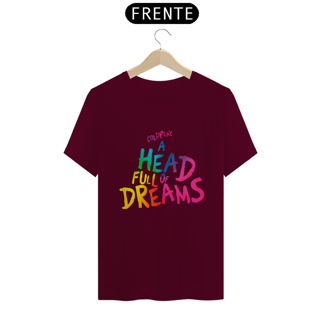 Nome do produto Camiseta Coldplay A Head Full Of Dreams - Lettering
