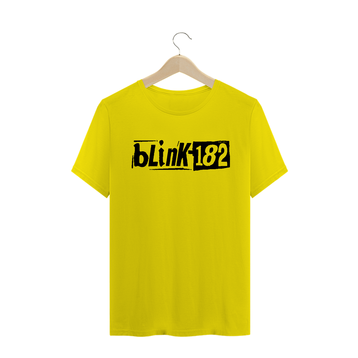 Nome do produto: Camisa Blink 182 - Logo New Era - Tour 2023 - Amarela