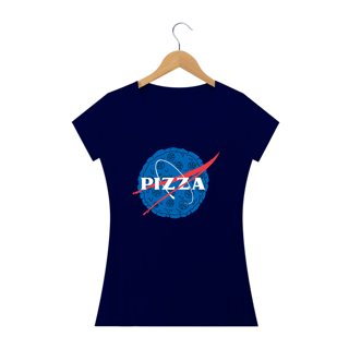 Nome do produto Camisa Phood Baby Look - Pizza (Nasa)