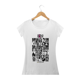Nome do produto Camisa Mulheres do rock - branca