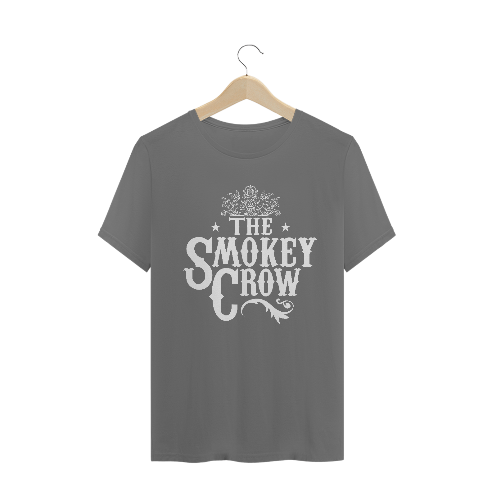 Camisa The Smokey Crow - Estonada - Cinza-Chumbo