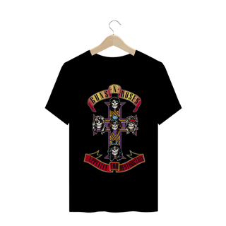 Camisa Guns N' Roses - Appetite For Destruction - Cruz Clássica