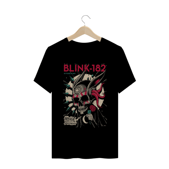 Camisa Blink-182 - Kansas 2017 - Coelho Caveira
