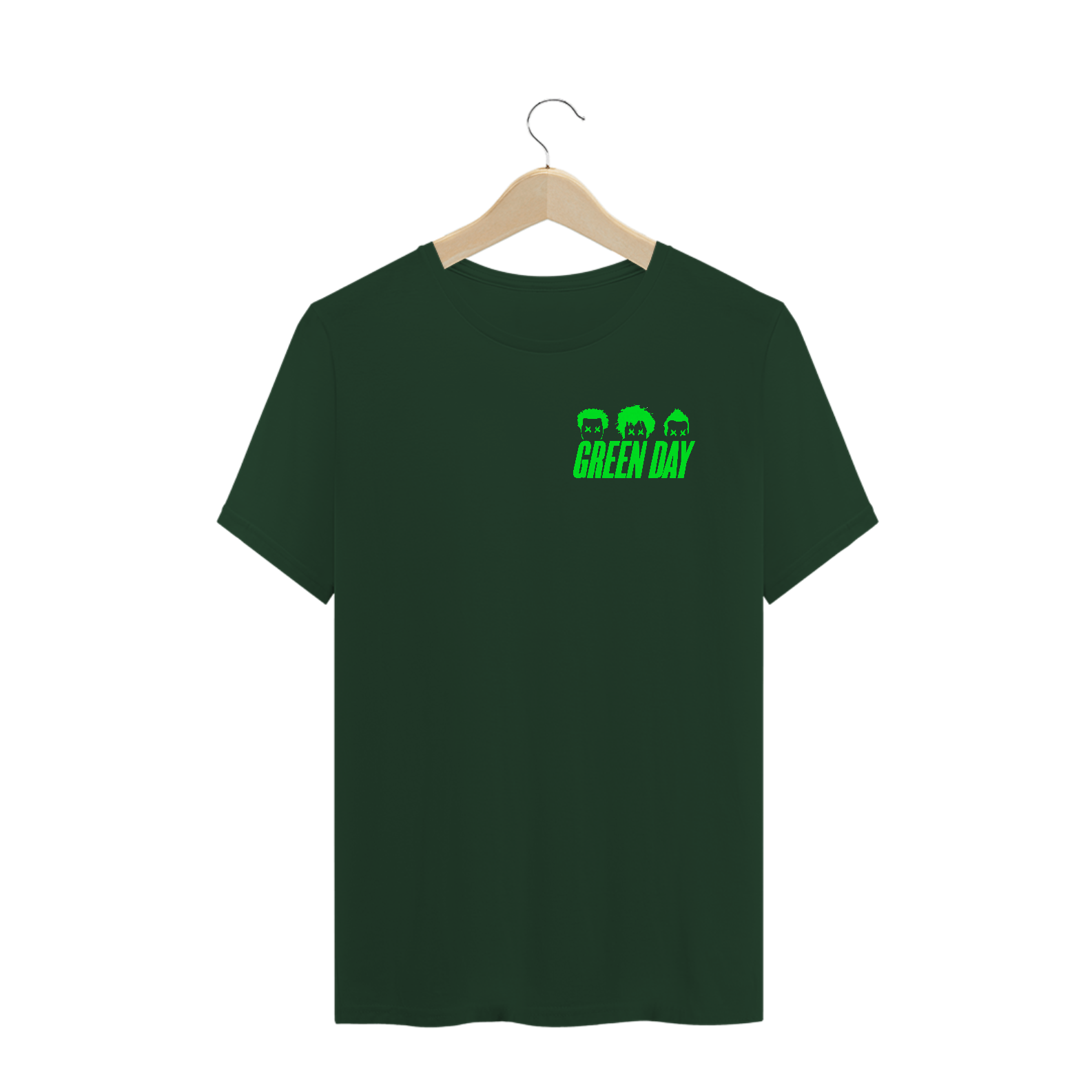 Camisa Green Day - Logo Pequena Verde