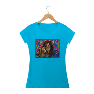 Nome do produto Camisa Janis Joplin -  Hippie - Baby Long