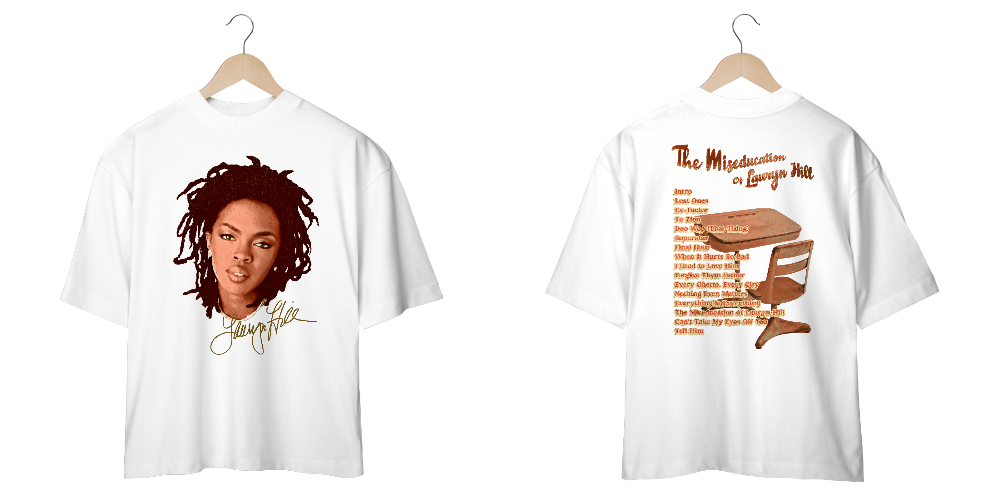 Camiseta Oversized Lauryn Hill Face Mind The Gap Co.