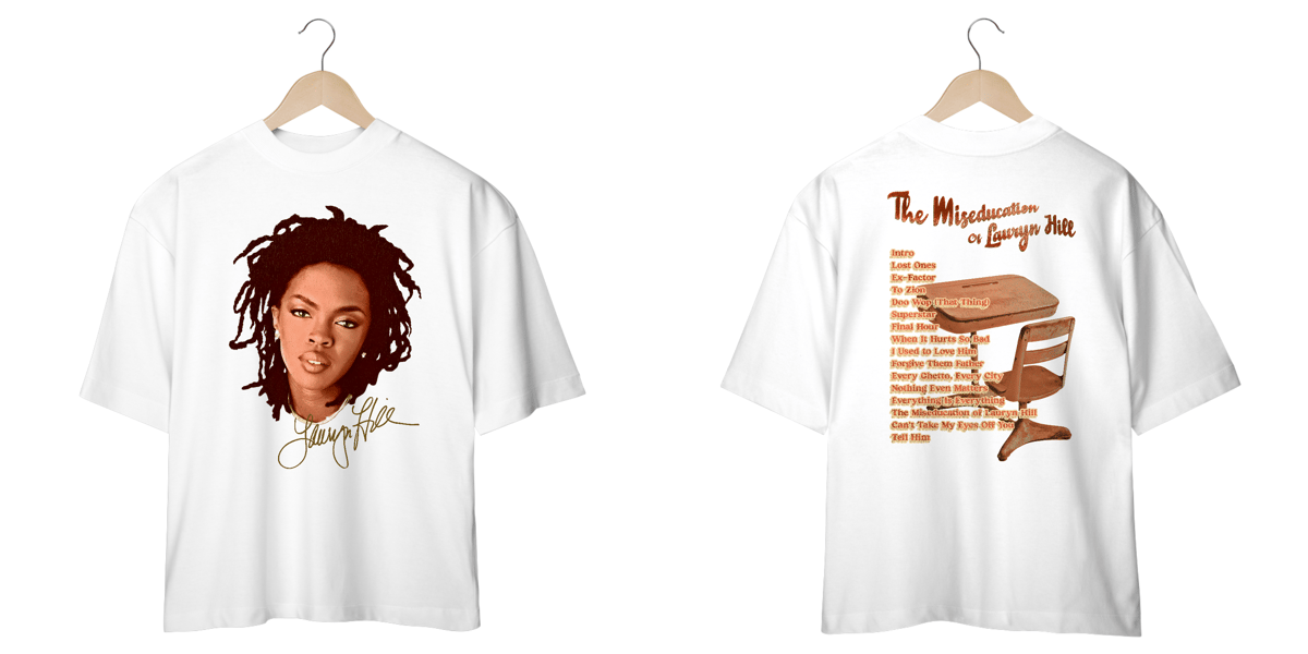 Nome do produto: Camiseta Oversized Lauryn Hill Face Mind The Gap Co.