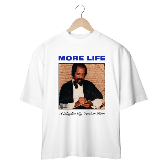 Camiseta Oversized Drake More White Mind The Gap Co.