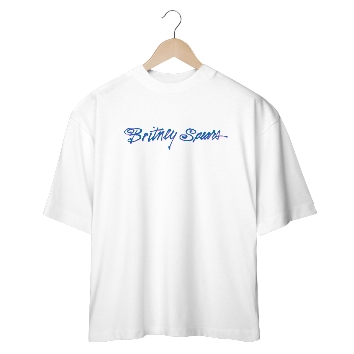 Nome do produto: Camiseta Oversized Britney Spears Mind The Gap Co.