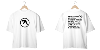 Nome do produtoCamiseta Oversized Aphex Twin Selected Mind The Gap Co.