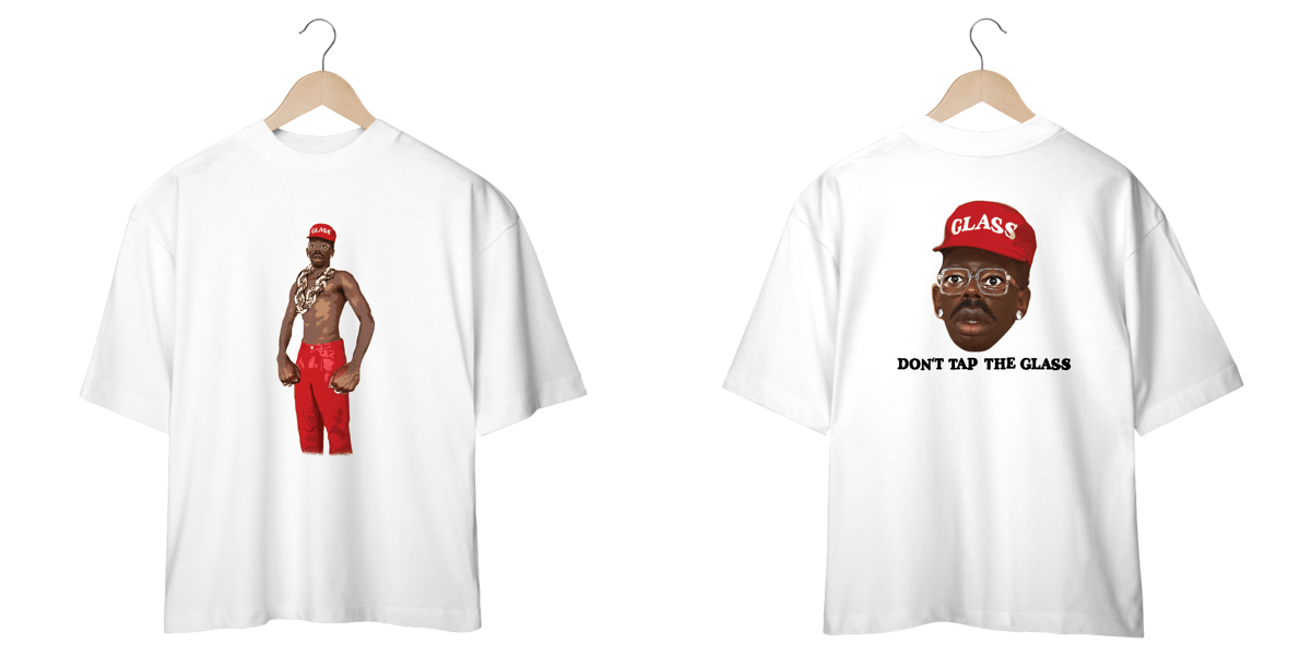 Nome do produto: Camiseta Oversized Tyler, The Creator Glass Mind The Gap Co.