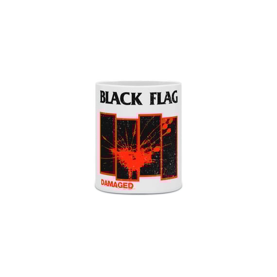 Caneca Black Flag Damage Mind The Gap Co.