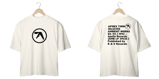 Nome do produtoCamiseta Oversized Aphex Twin Selected Mind The Gap Co.
