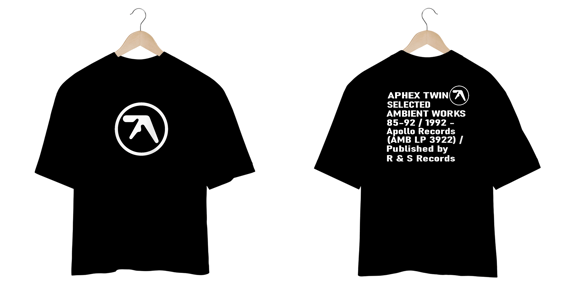 Camiseta Oversized Aphex Twin Selected Mind The Gap Co.