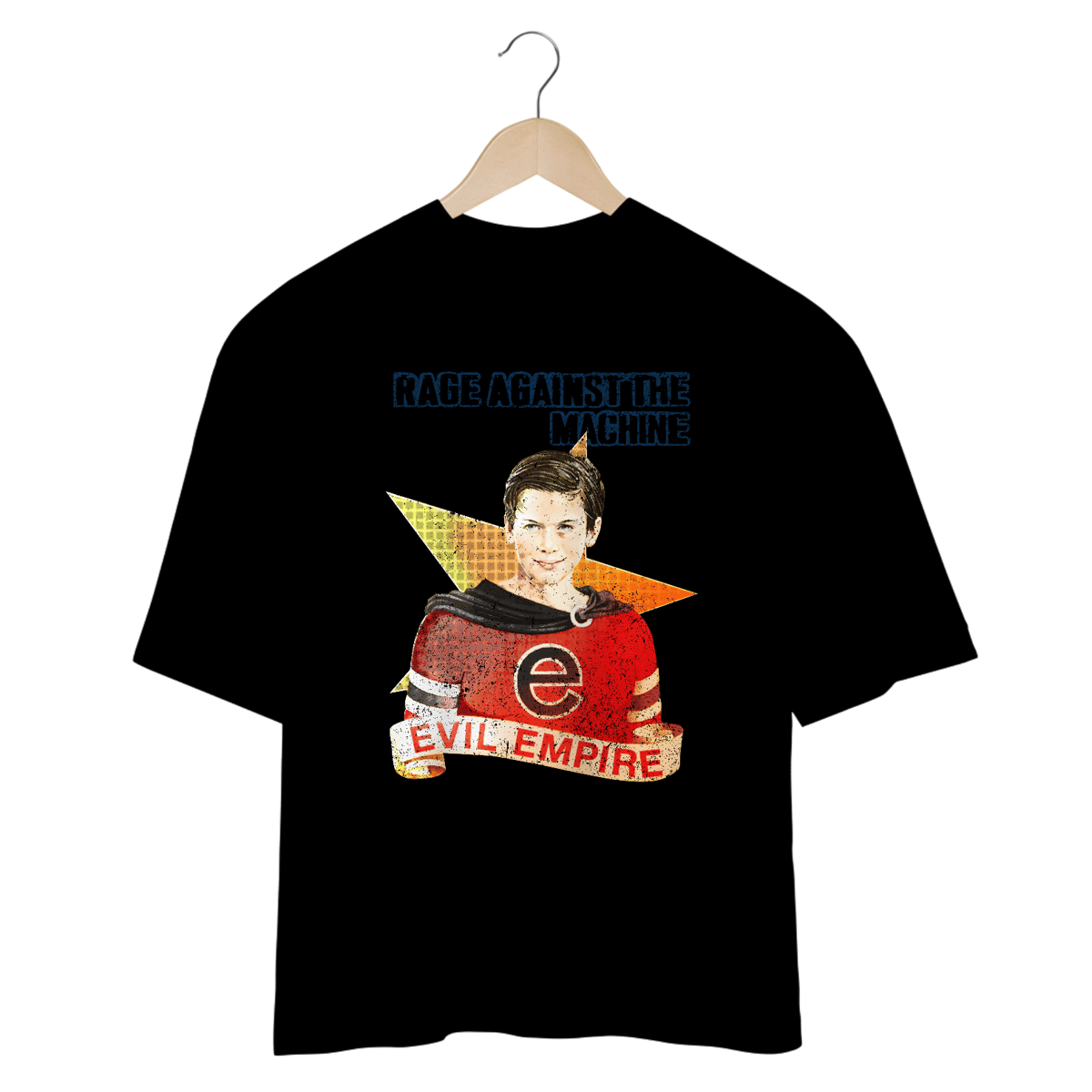 Nome do produto: Camiseta Oversized Rage Against The Machine Evil Mind The Gap Co.
