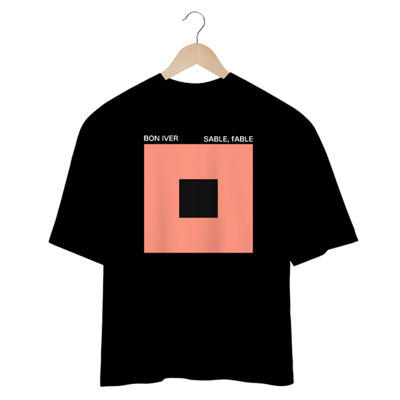Camiseta Oversized Bon Iver Sable Mind The Gap Co.
