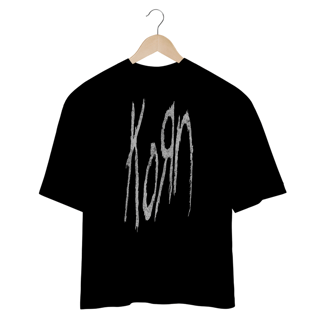 Camiseta Oversized Korn Logo Mind The Gap Co.