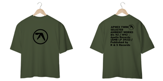 Nome do produtoCamiseta Oversized Aphex Twin Selected Mind The Gap Co.