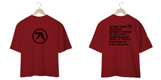 Nome do produtoCamiseta Oversized Aphex Twin Selected Mind The Gap Co.