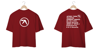 Nome do produtoCamiseta Oversized Aphex Twin Selected Mind The Gap Co.