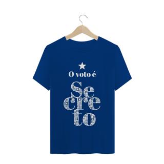 Nome do produto Camiseta | O voto é secreto - branco | Siga a estrela