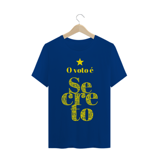 Nome do produto Camiseta | O voto é secreto - amarelo | Siga a estrela