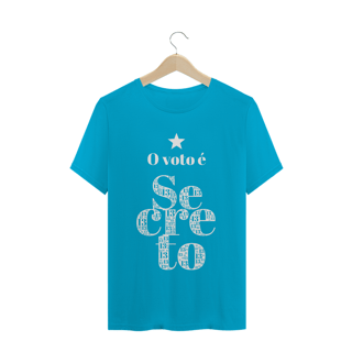 Nome do produto Camiseta | O voto é secreto - branco | Siga a estrela