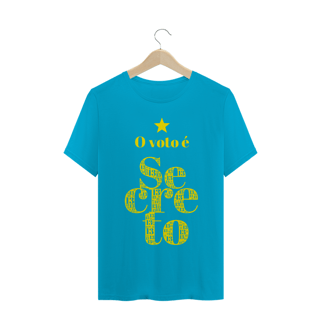 Nome do produto Camiseta | O voto é secreto - amarelo | Siga a estrela