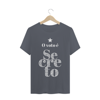 Nome do produto Camiseta | O voto é secreto - branco | Siga a estrela