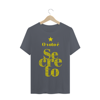 Nome do produto Camiseta | O voto é secreto - amarelo | Siga a estrela