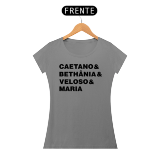 Nome do produto Camisa Baby Look | Caetano e Bethânia / Siga aEstrela